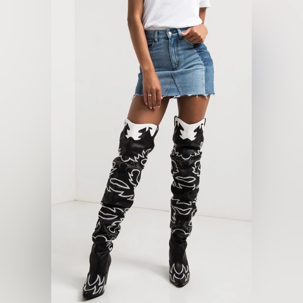 Cowboy knee high boots